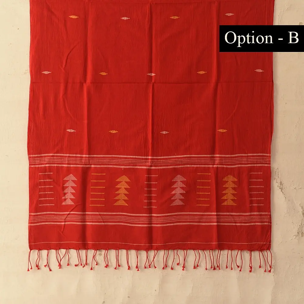 shop Handloom Soft Cotton Jamdani Stole