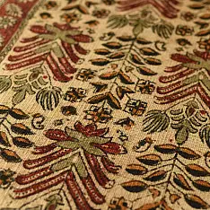 A finite infinity ❧ Kalamkari Natural Color Dhurrie ( 2 X 3 ) - A