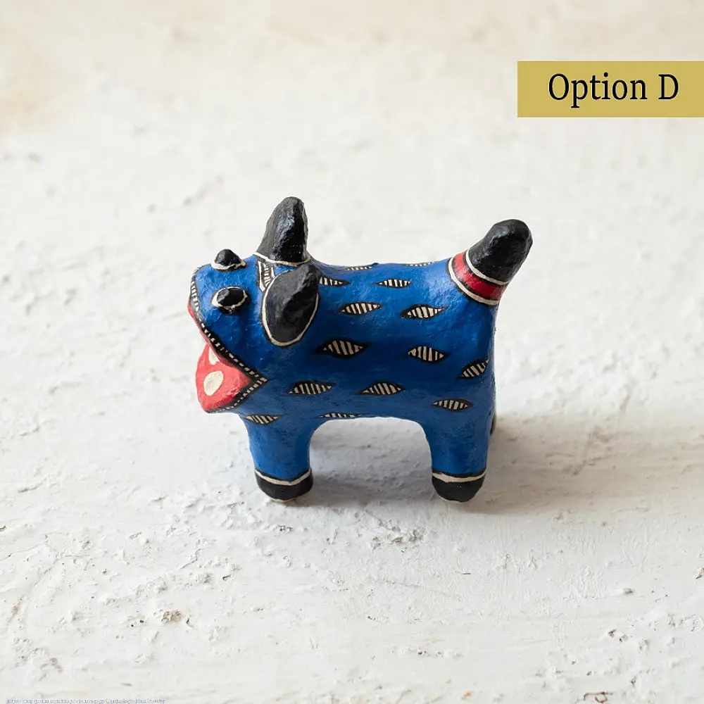 shop Madhubani Hand Painted Paper Mache ~ tiger