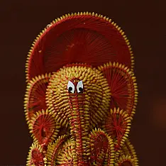 Dhaana Murti . Paddy Craft | Ganeshji  (Red)