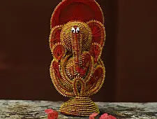 Dhaana Murti . Paddy Craft | Ganeshji  (Red)