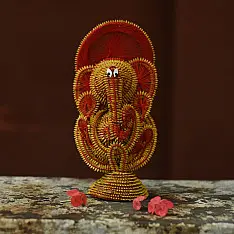 Dhaana Murti . Paddy Craft | Ganeshji  (Red)
