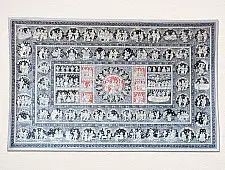 Chitra Katha . चित्र कथा | Pattachitra Traditional Painting ~ Radha Krishna
