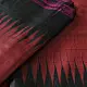shop Pure Tussar Silk Maroom Saree With Black Border