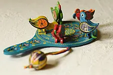 Wooden Toys | Grain Pecking Bird -Scroll The Boll (Four Color Options)