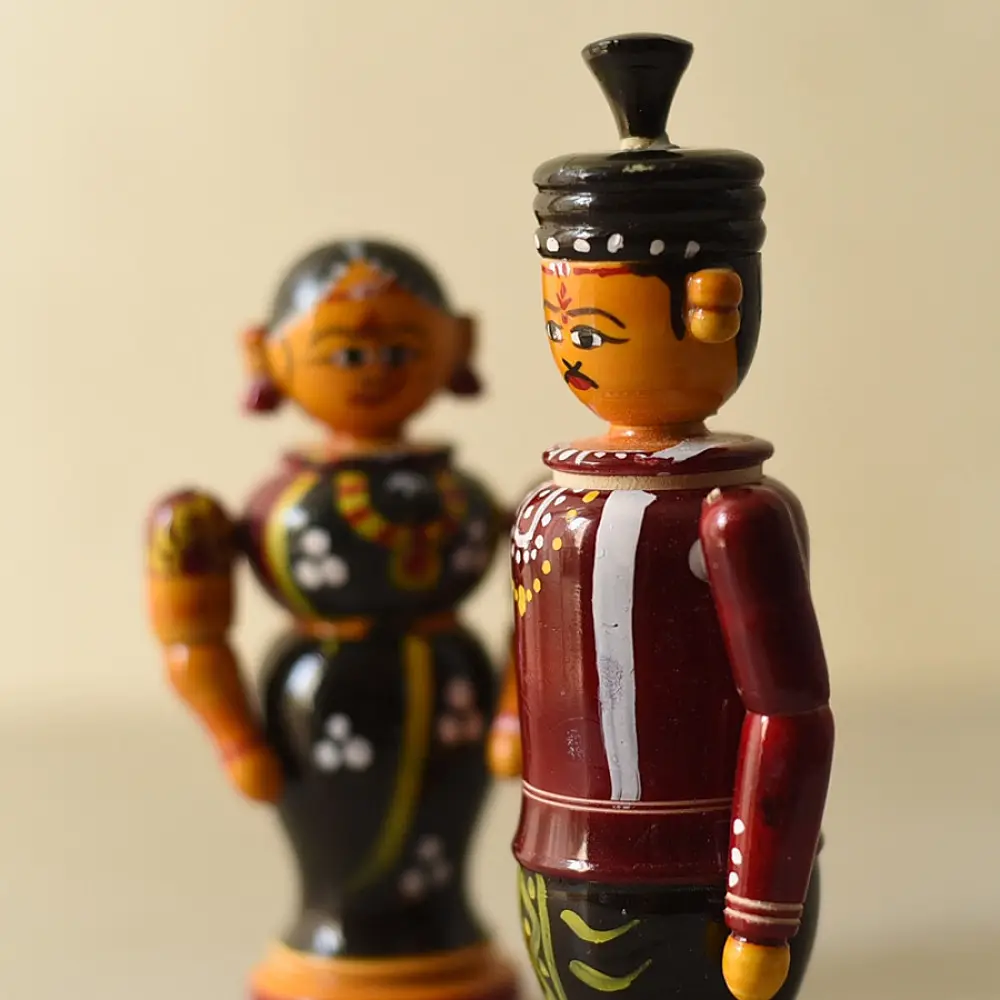 Shop Handmade Wooden toy - Couple (Set of Two)