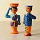 Shop Handmade Wooden toy -  Farmer Couple Set of Two