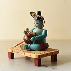 Etikoppaka | Wooden Toy ~ Baal Krishna
