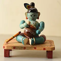 Etikoppaka | Wooden Toy ~ Baal Krishna