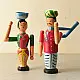 Shop Handmade Wooden toy -  Farmer Couple