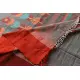 shop handloom pure cotton Grey Saree