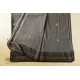 shop Handloom Cotton Grey Saree With Woven Border