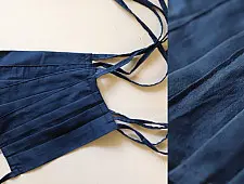Be safe & stylish ✜ Indigo Cotton Layered Mask ( Set of 4 ) ✜ H 