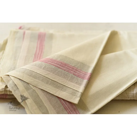 handwoven Men's cotton Dhoti Khes with Border