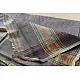 Handloom Dhoti Khes - Off White with Orange Border
