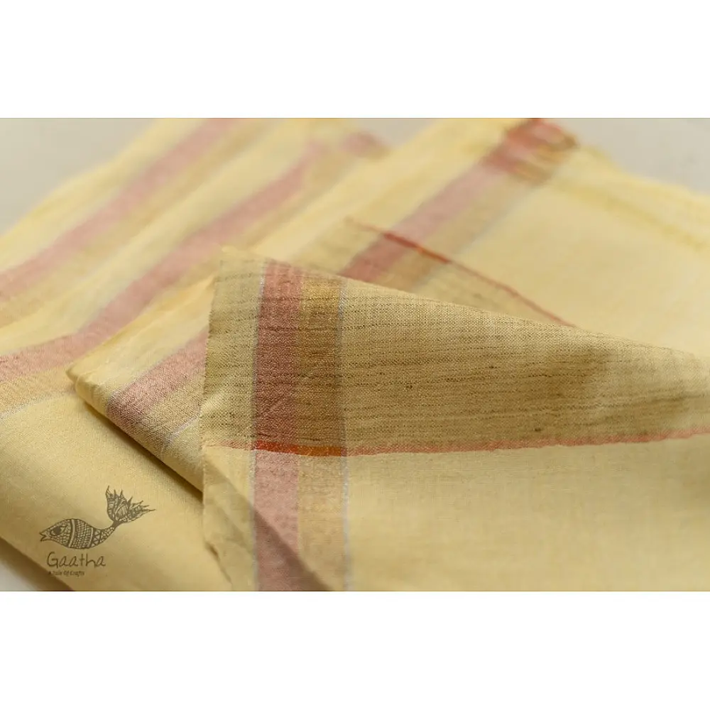 Handwoven Pure Cotton Dhoti & Khes