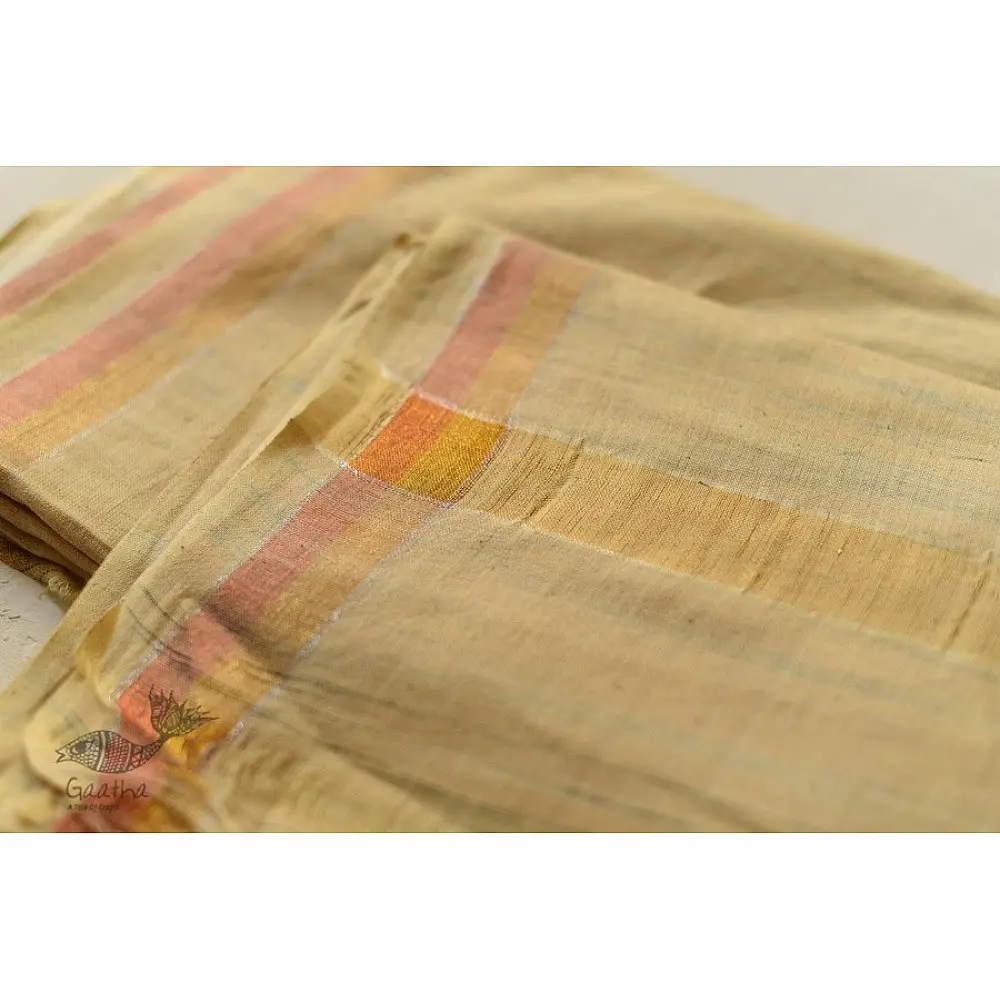 Handwoven Pure Cotton Dhoti & Khes