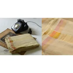 Damodar . दामोदर  ✹ Handwoven Pure Cotton Off White Dhoti & Khes- A