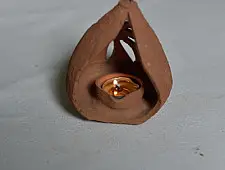 Maati Ka Kaam ‡ Terracotta Hanging Nariyel Diya ‡ 2