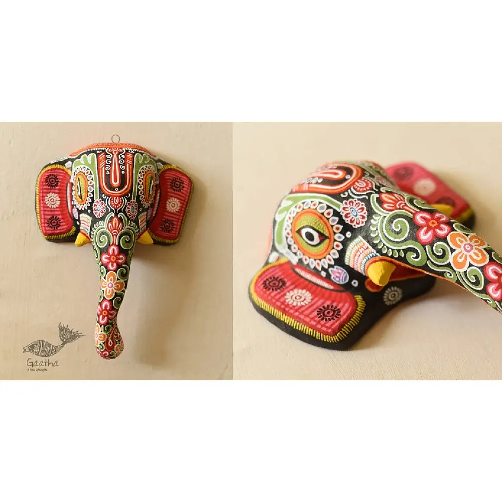 shop hand painted Pattachitra Mask ~ Ganesha