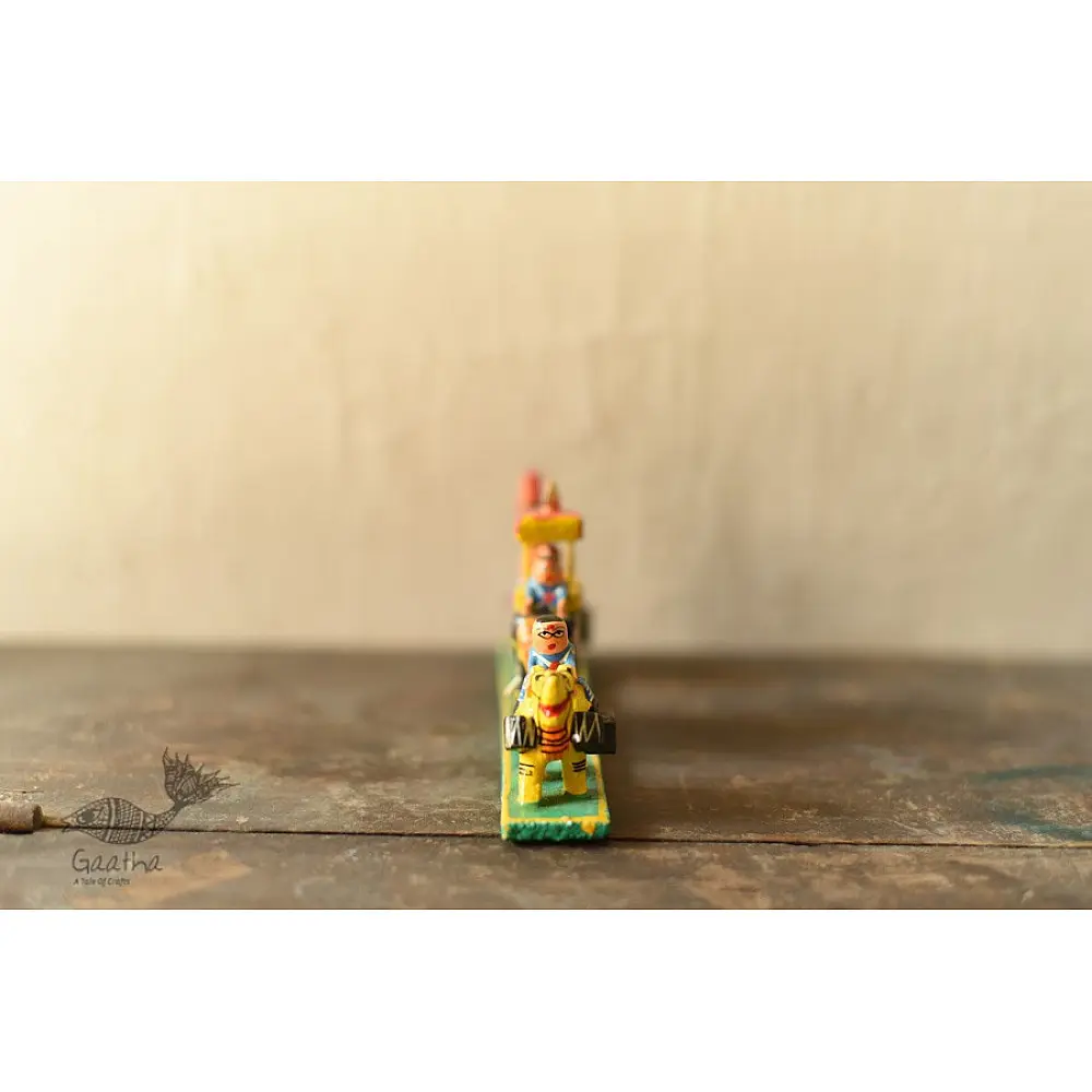 shop Handmade Wooden Fridge Magnet - Good Luck Line (Horse, Elephant, Camel)