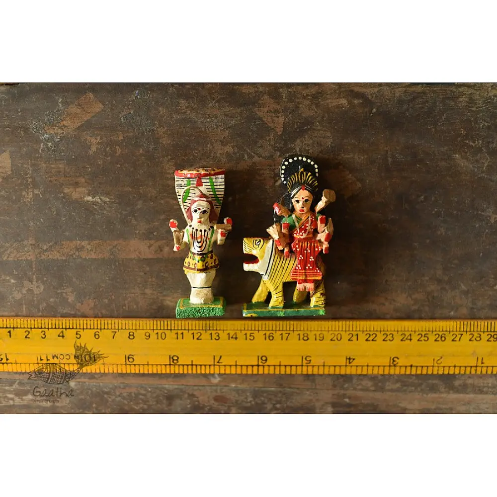 shop Handmade Wooden Fridge Magnet - Shiv Shakti