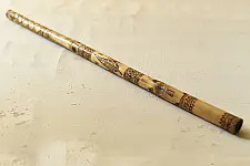 Bansuri . बाँसुरी ⠇Tribal Music Instrument | Revolving Bamboo Flute - B