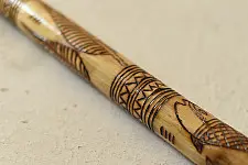 Bansuri . बाँसुरी ⠇Tribal Music Instrument | Revolving Bamboo Flute - B