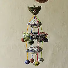 Prachin . प्राचीन ❦ Handmade Bead Work ~ Old Latkan Hanging - B