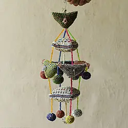 Prachin . प्राचीन ❦ Handmade Bead Work ~ Old Latkan Hanging - B