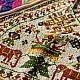 Gujrat Bead Work - Old & Antique Wall Hanging With Geometric Fabric Border - Laxmi