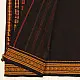shop Begampuri Cotton Saree - Black