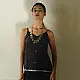 buy Handloom Jamdani Sleeveless Black Top