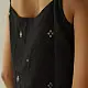 buy Handloom Jamdani Sleeveless Black Top