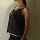 buy Handloom Jamdani Sleeveless Black Top