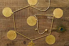 Ahar ~ Brass Handmade Toran - Round