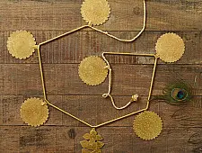 Ahar ~ Brass Handmade Toran - Round