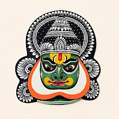 Mukhauta . मुखौटा : Handmade Wall Hanging Chhau Mask - A