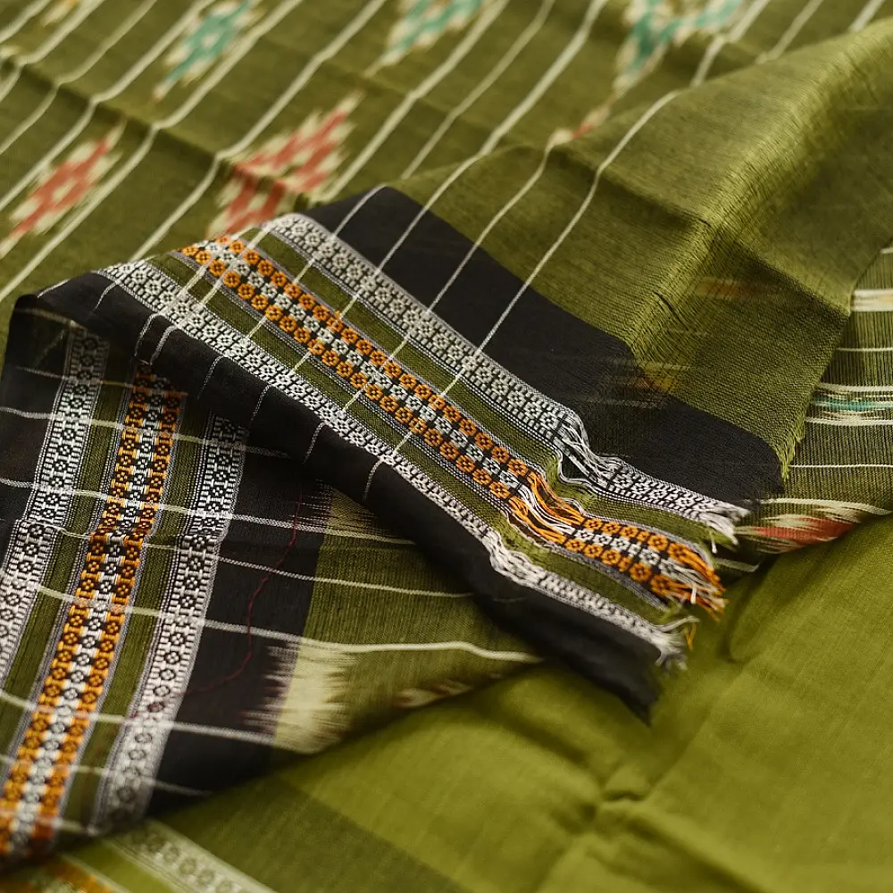 Cotton weaves ~ Ikat Saree { Hina }