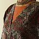 reversible ajrakh hand block printed kimono jacket indigo blue madder red geometric jaal block print solid indigo denim reverse sustainable luxury outerwear artisanal jacket