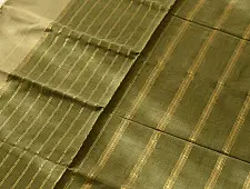 Rojana | Handloom Andhra Cotton Saree - Light Green