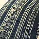Exclusive Block Printed Cotton Dabu ~ Indigo Zig zag Saree