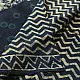 Exclusive Block Printed Cotton Dabu ~ Indigo Zig zag Saree