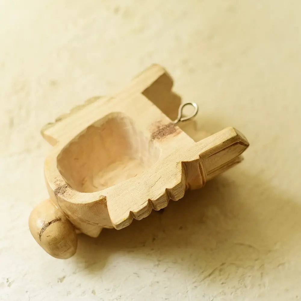 shop Handmade Wooden Hanging Mask - Ganesha