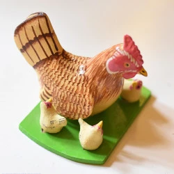 Nirmal Wooden Toy - Hen and Chicken