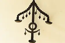 Ahou | Wrought Iron Diya Holder | Tribal Aesthetic