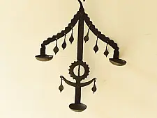 Ahou | Wrought Iron Diya Holder | Tribal Aesthetic