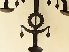 Ahou | Wrought Iron Diya Holder | Tribal Aesthetic