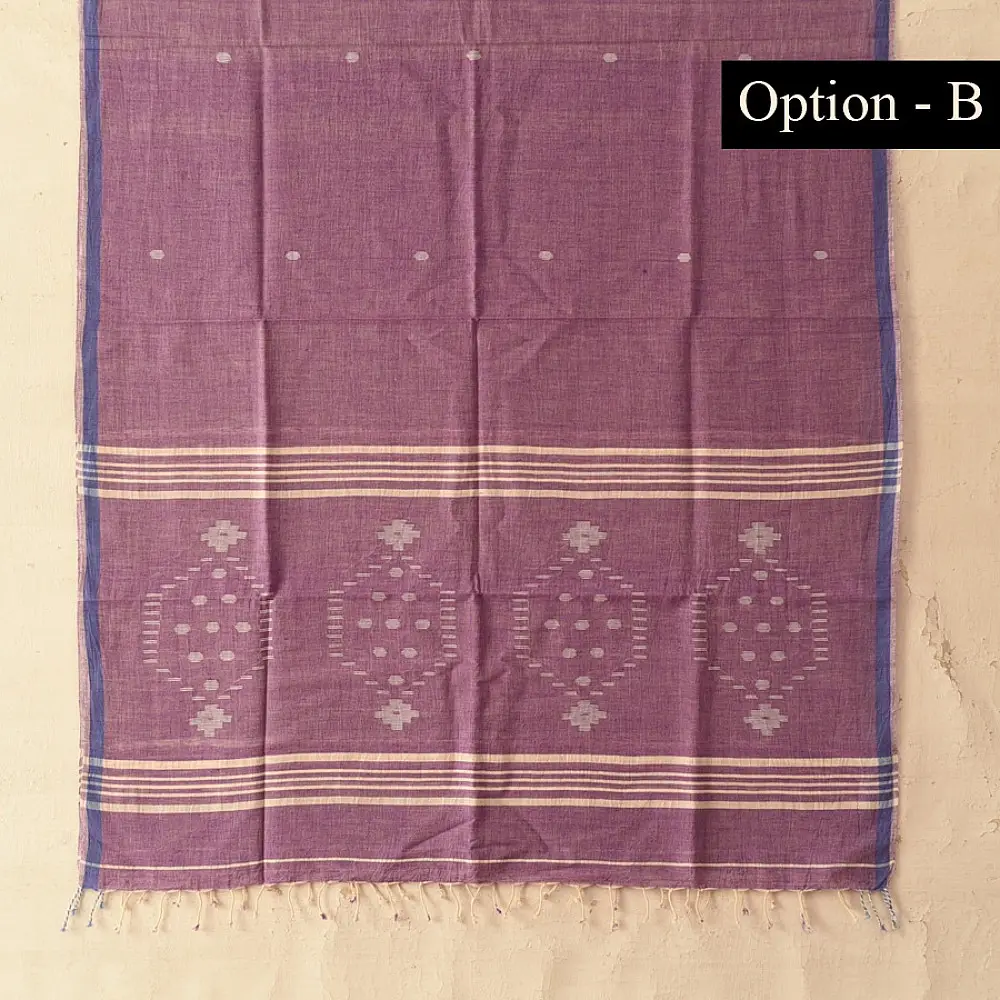 shop Handloom Soft Cotton Jamdani Stole