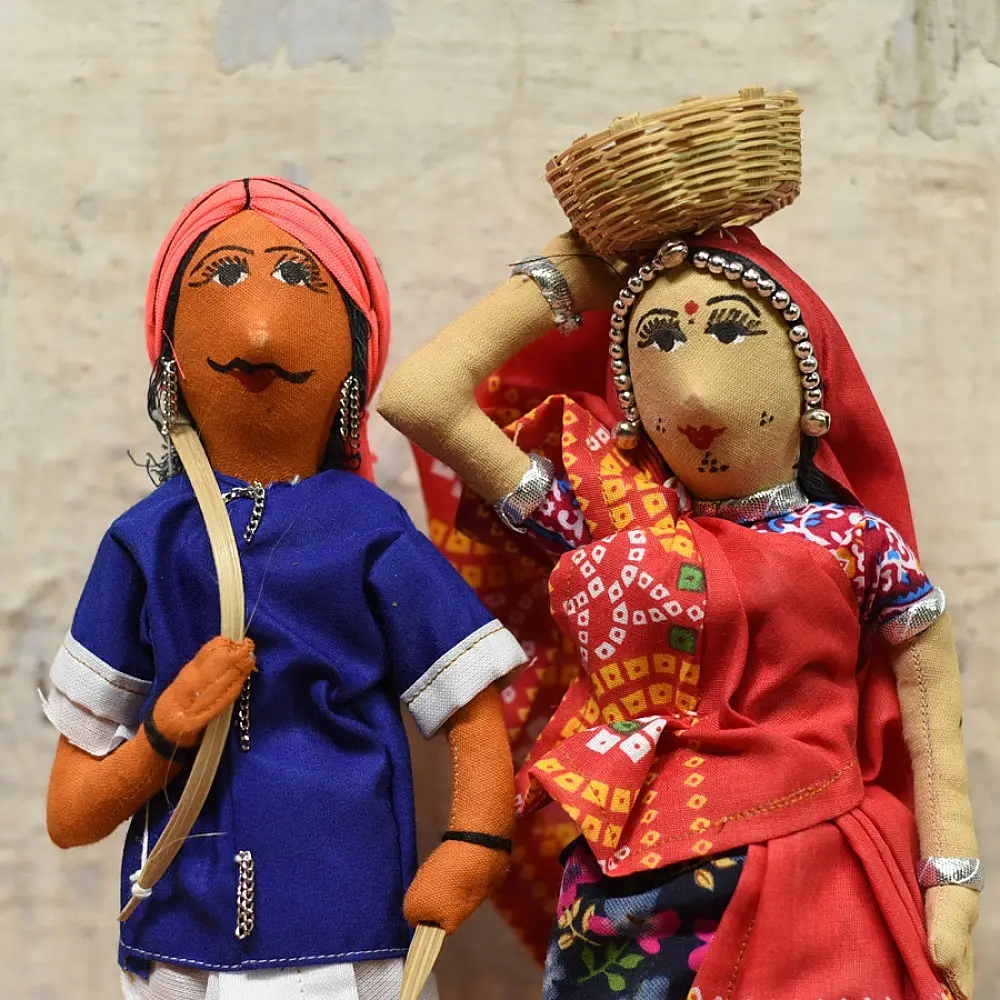 Buy Jhabua Handmade Fabric Doll (Bhil) - B